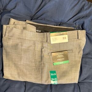 Kenneth Cole Men's Light Gray Dress Pants